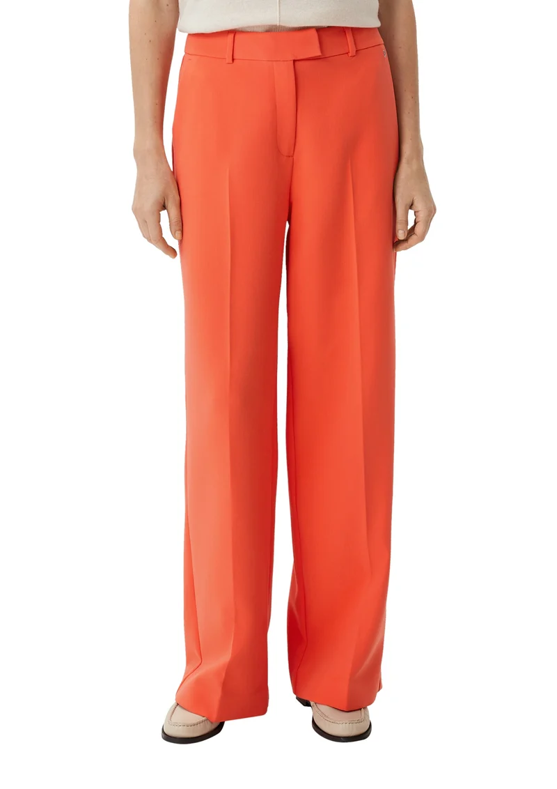 Twill-Hose mit Wide Leg
