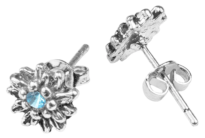 LUISIA® Edelweiß Ohrringe Marla mit Premium Kristallen - Aquablau