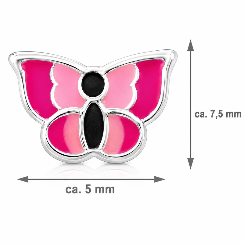 LUISIA® Ohrstecker "Schmetterling" E-15470-2 | Pink Rosa