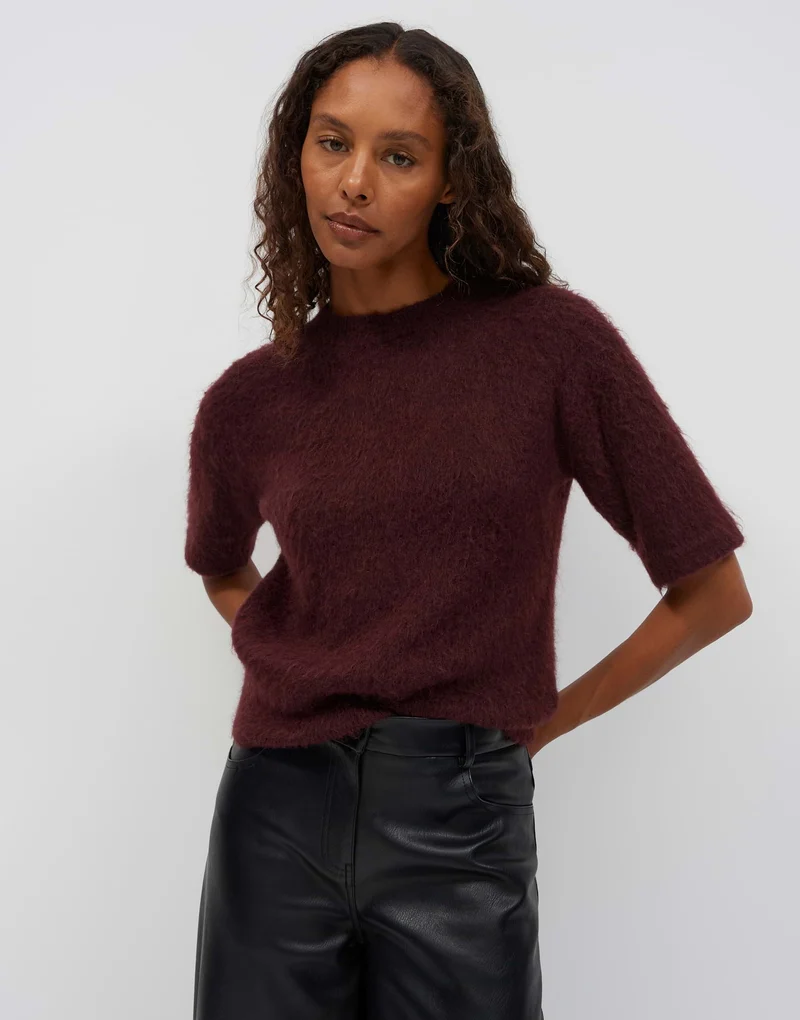 PAMMI Strickshirt aus Mohair Mix