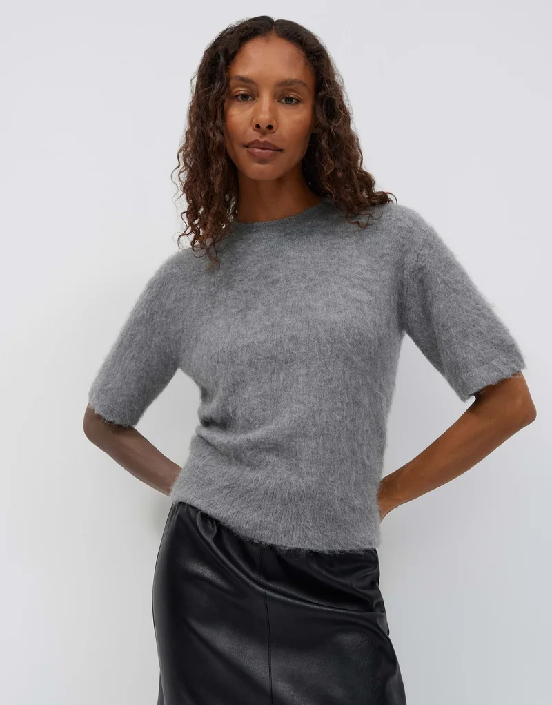 PAMMI Strickshirt aus Mohair Mix