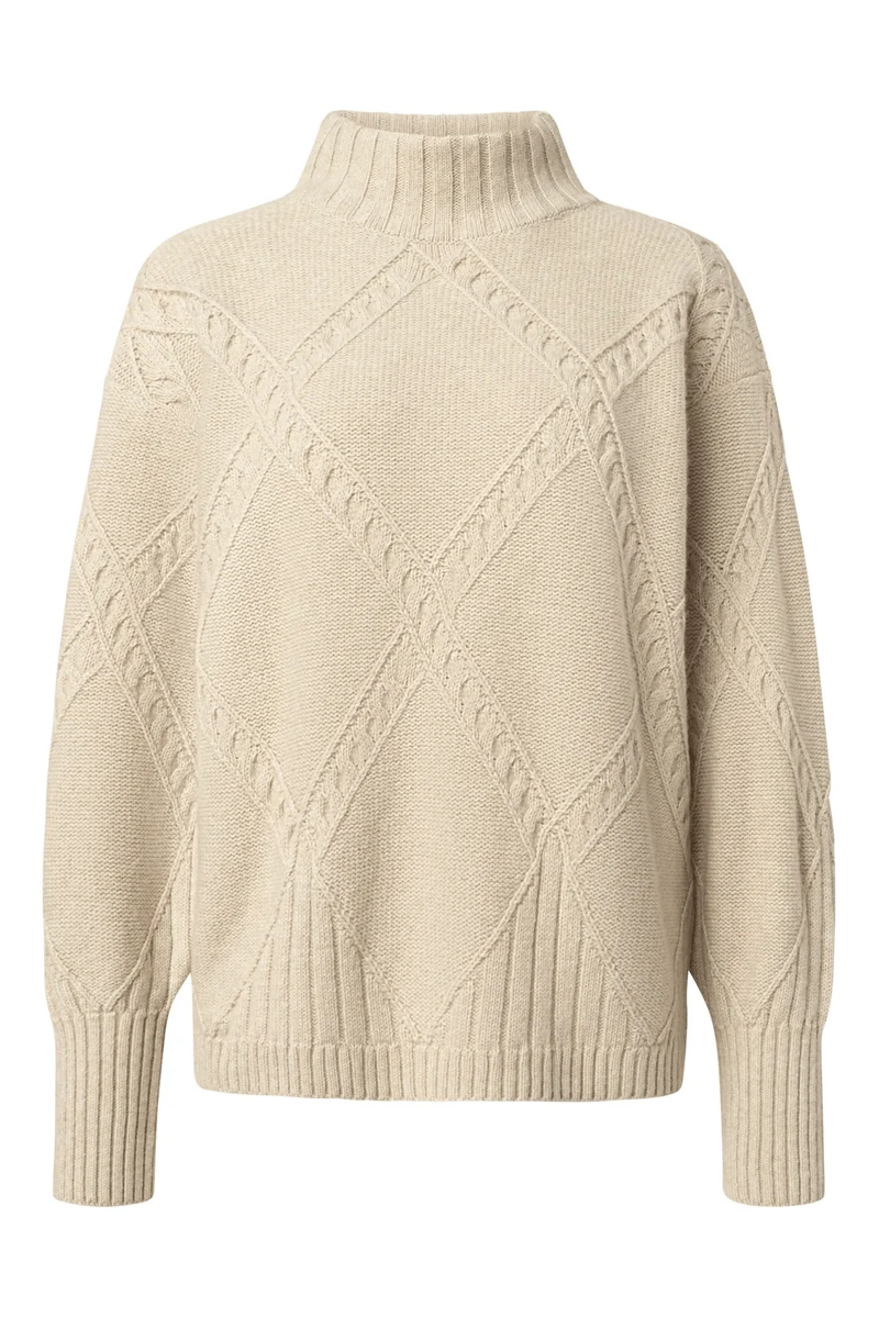 Loose-Fit-Pullover mit Cashmere-Mix