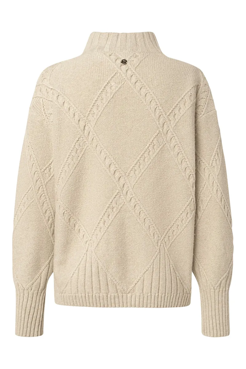Loose-Fit-Pullover mit Cashmere-Mix