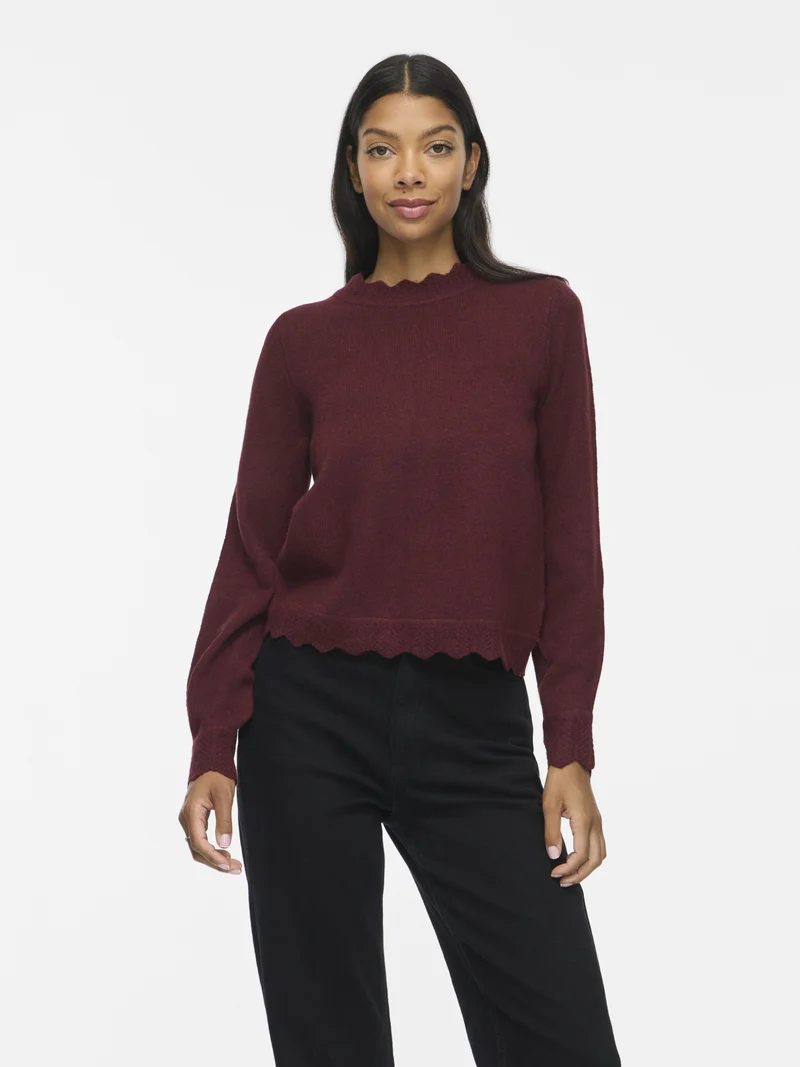 VINIKOLINA Stehkragen Strickpullover