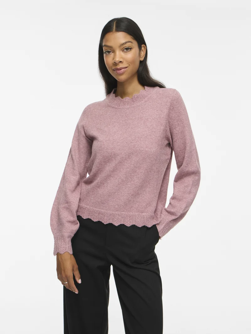 VINIKOLINA Stehkragen Strickpullover