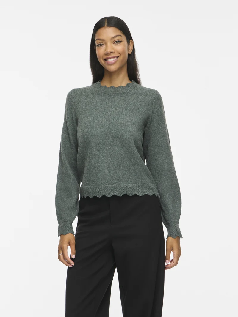VINIKOLINA Stehkragen Strickpullover