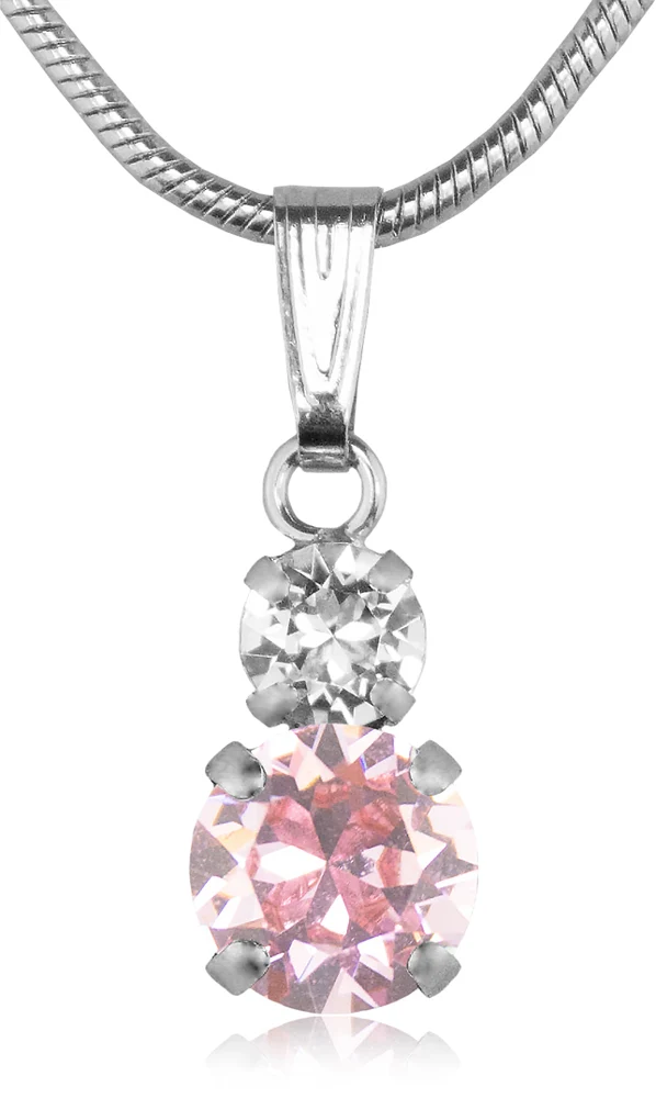LUISIA® Halskette "Emily" mit Premium Kristallen | Rosé