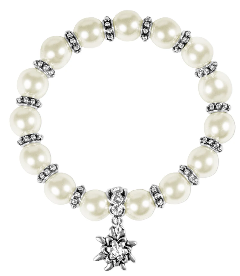 LUISIA Perlenarmband Sinja mit Edelweißanhänger