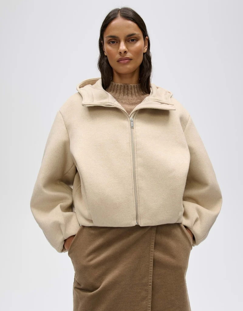 HALENSO Woll Double Blouson-Jacke