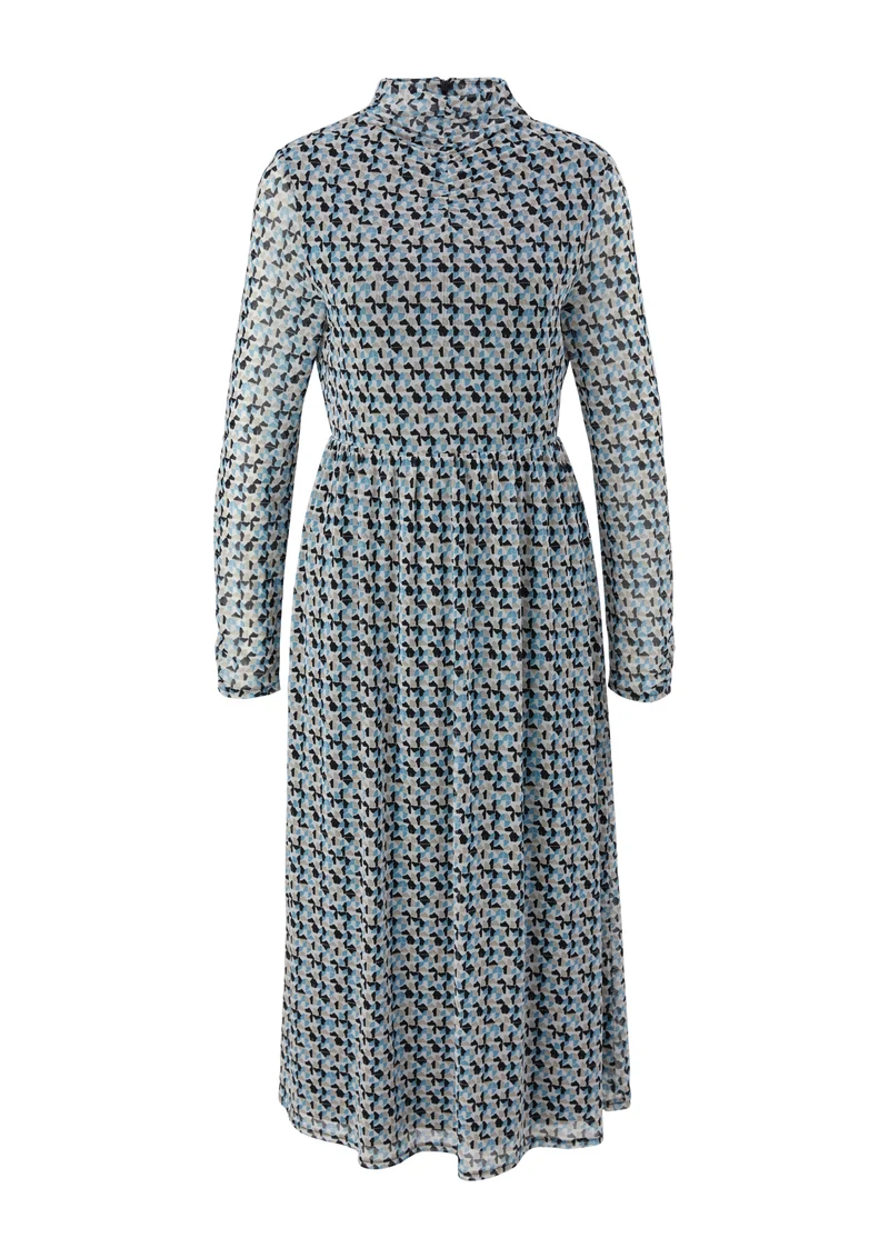 Meshkleid mit Allovermuster
