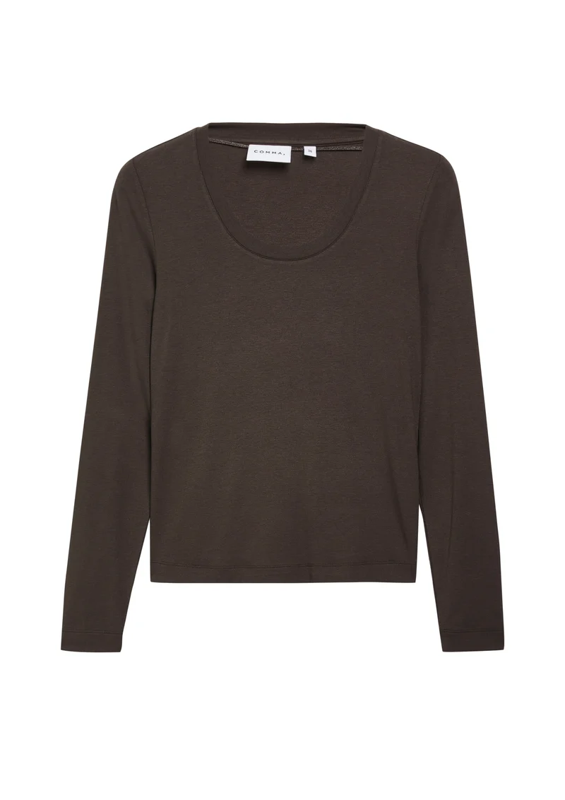 Longsleeve aus Viskosestretch