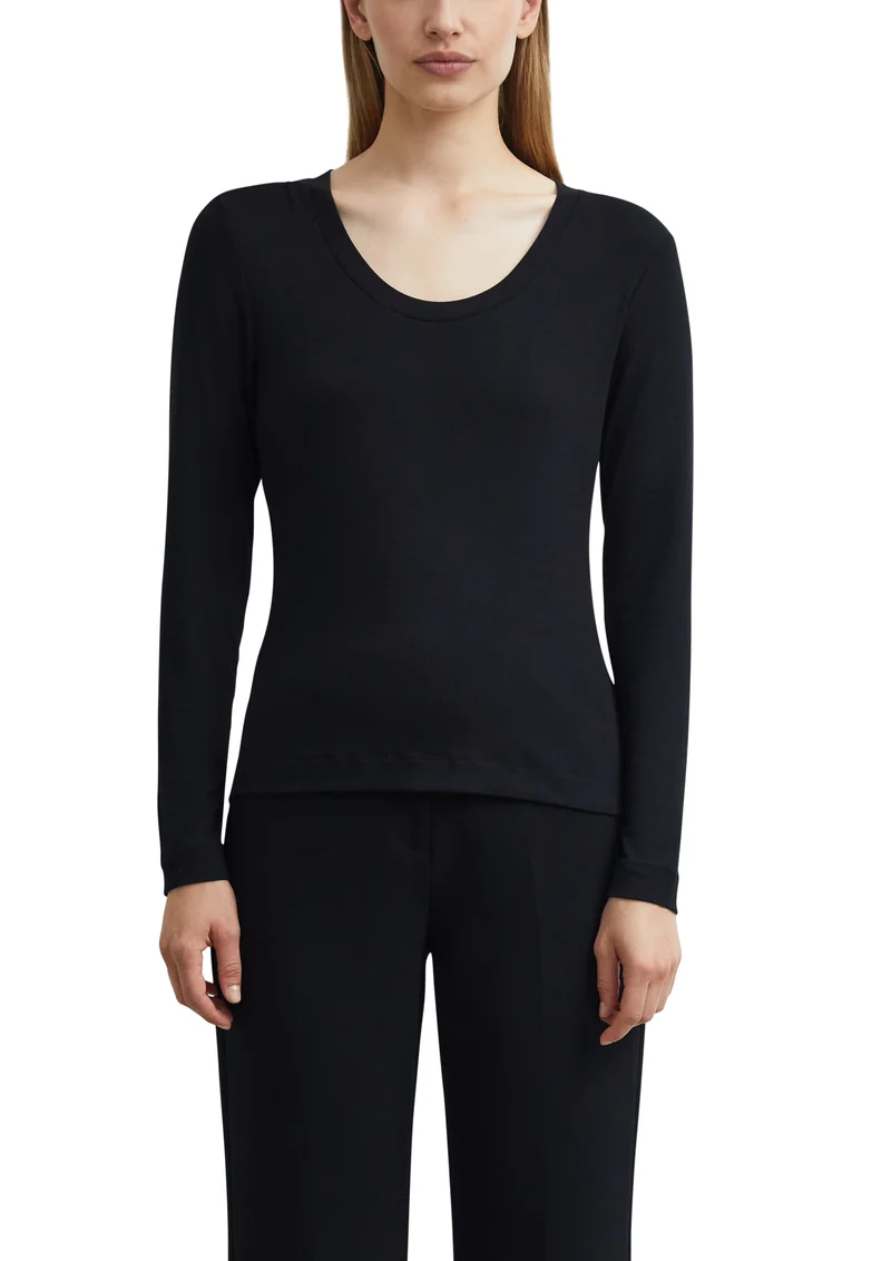 Longsleeve aus Viskosestretch