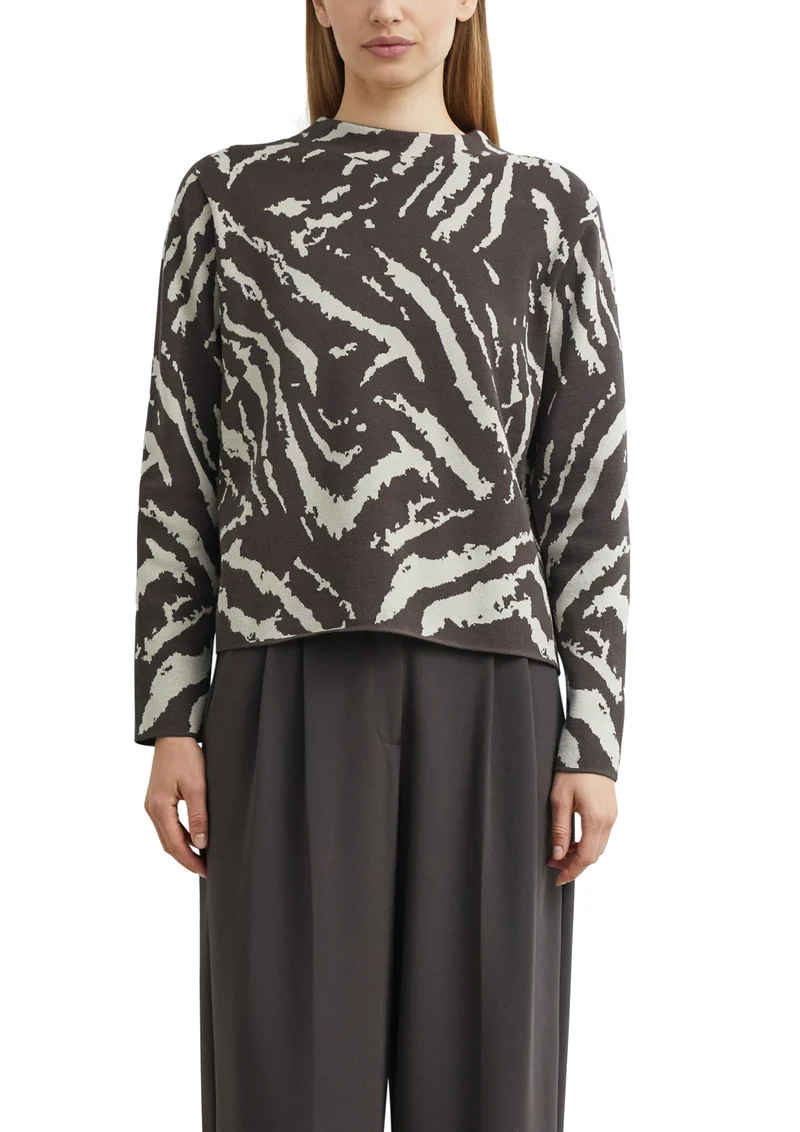 Jacquard-Pullover mit Allover-Muster