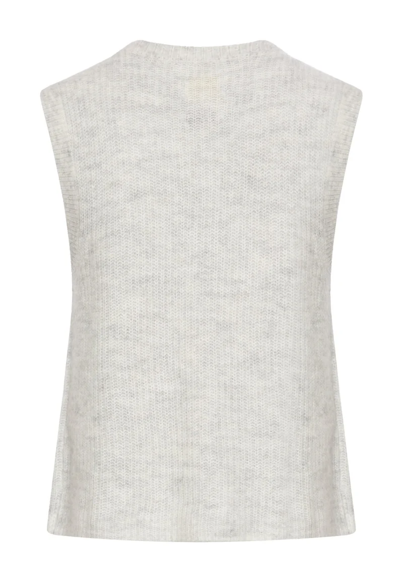 Strickweste mit Knopfleiste