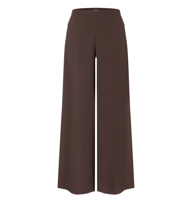 CORALIE Weite Hose aus Floating Crepe