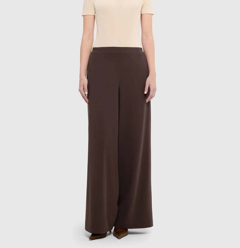 CORALIE Weite Hose aus Floating Crepe