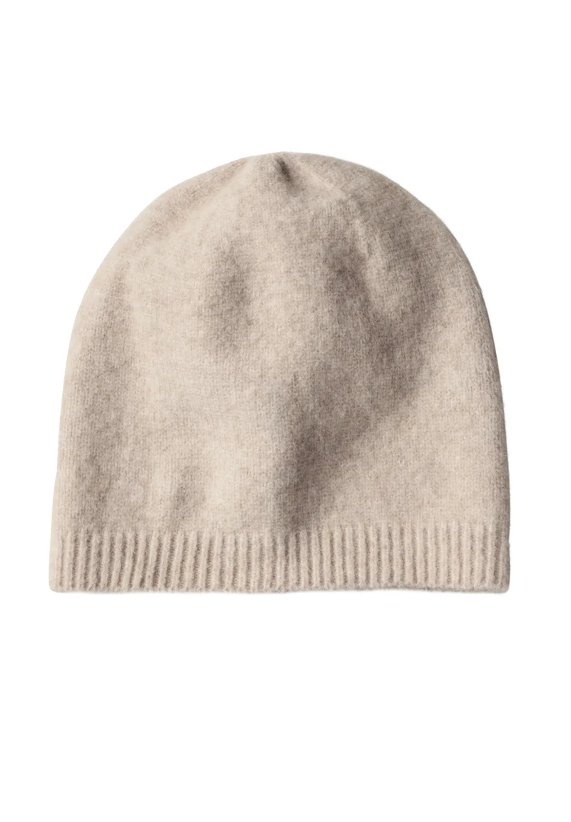 Feinstrick Beanie in Unifarbe