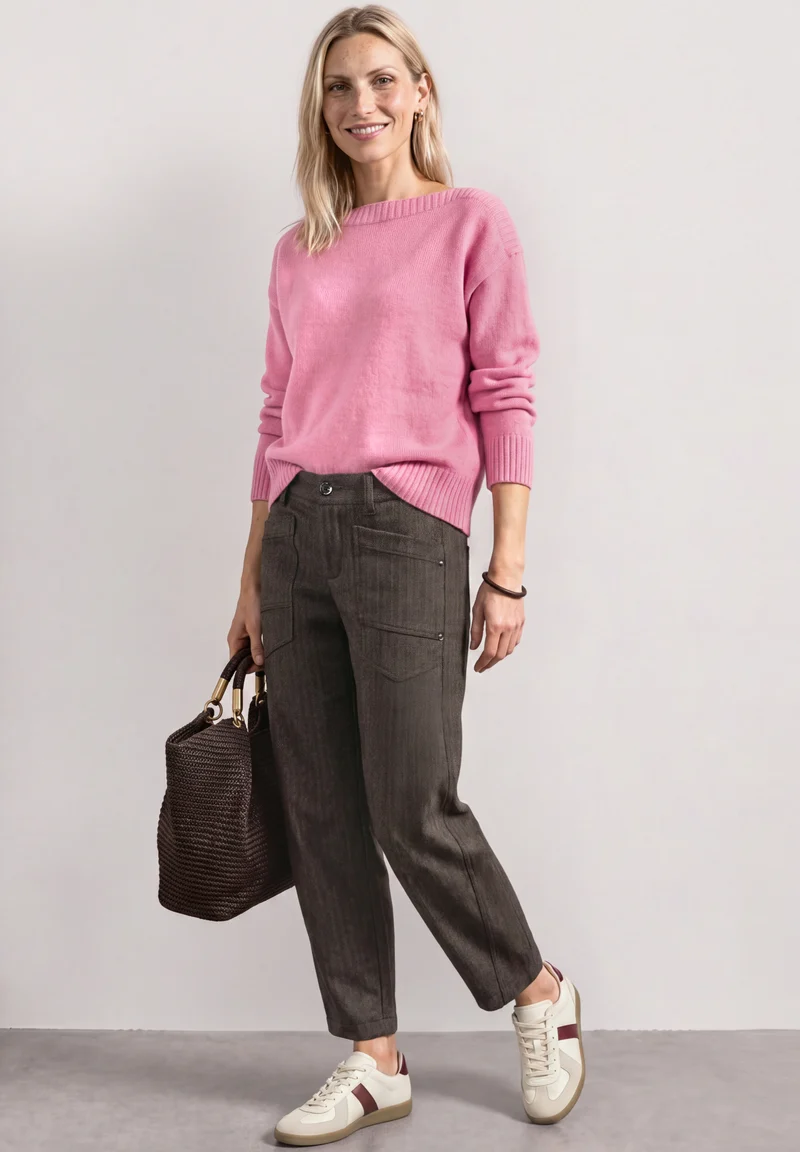 High Waist Barrel Leg Hose