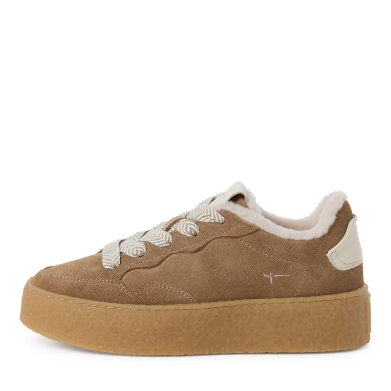 Sneaker Low aus Veloursleder