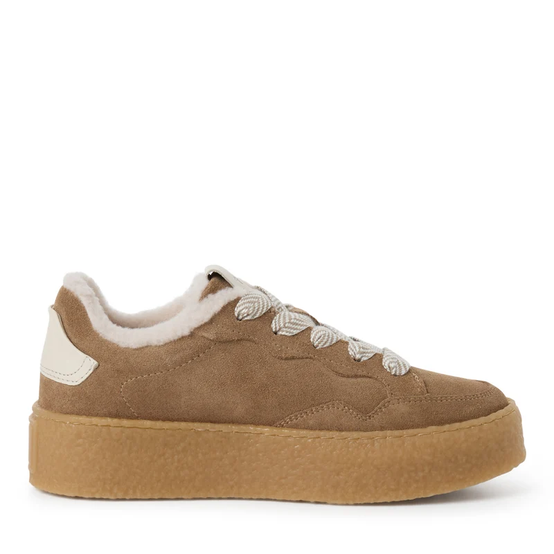 Sneaker Low aus Veloursleder
