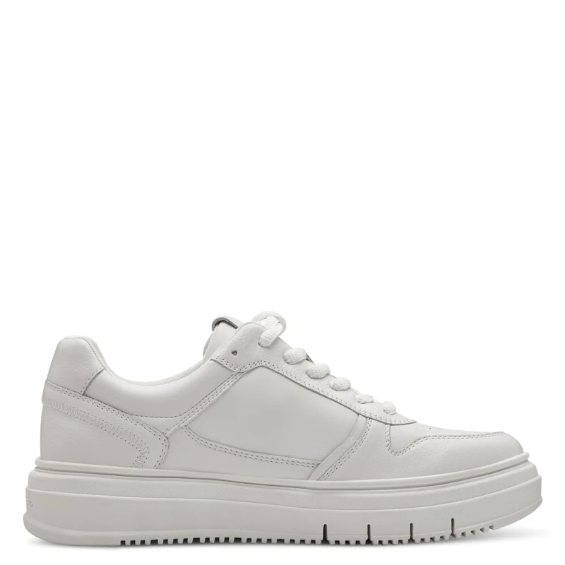 Sneaker Low aus Leder-Textil-Mix