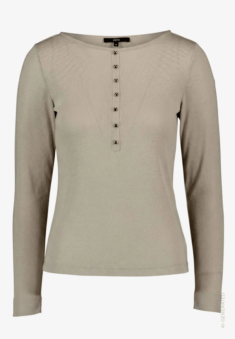 Langarmshirt mit Knöpfen