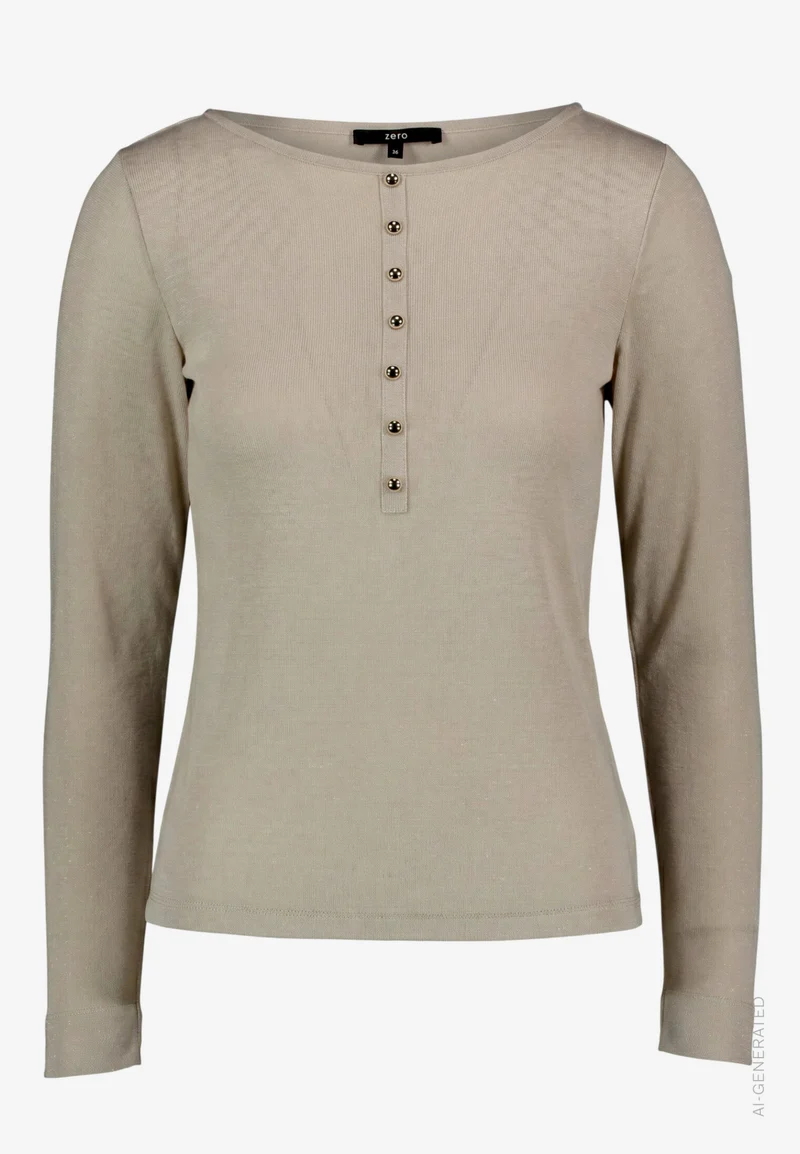 Langarmshirt mit Knöpfen