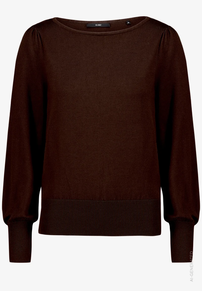 Feinstrickpullover mit U-Boot Ausschnitt