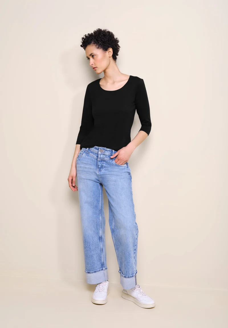 PANIA Basic T-Shirt mit 3/4 Arm
