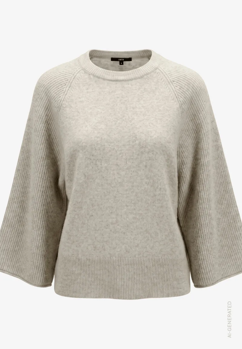 Strickpullover mit 3/4 Arm