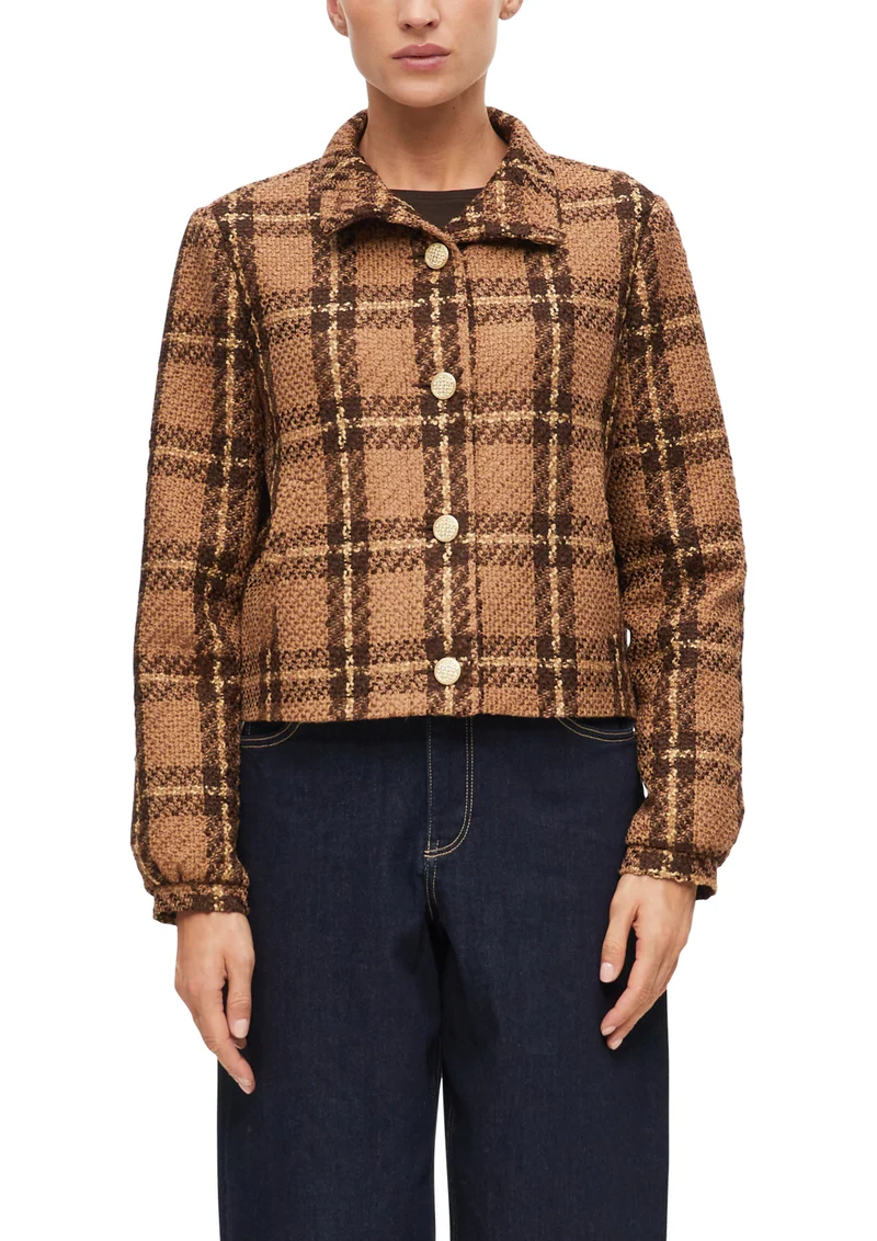s.Oliver BLACK LABEL Kurze Jacke aus Bouclé