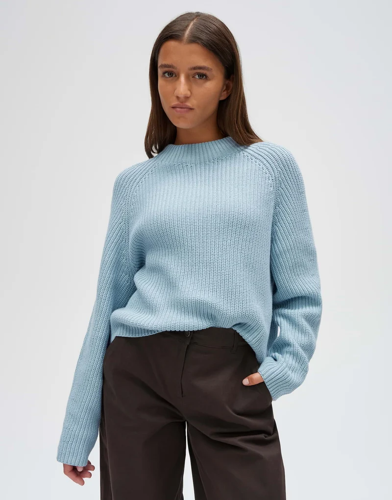 PONUSA Strickpullover mit Rippenstruktur