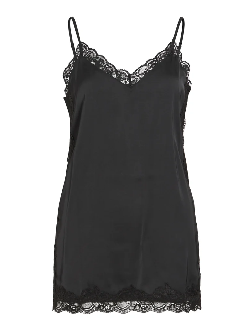 VIONARA Tanktop mit Spitzendetail