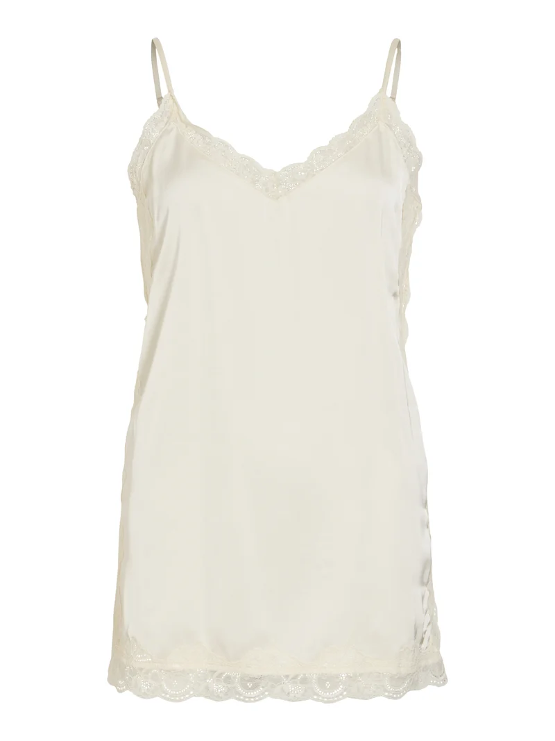 VIONARA Tanktop mit Spitzendetail