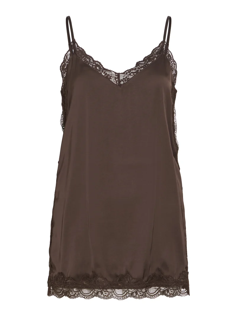 VIONARA Tanktop mit Spitzendetail