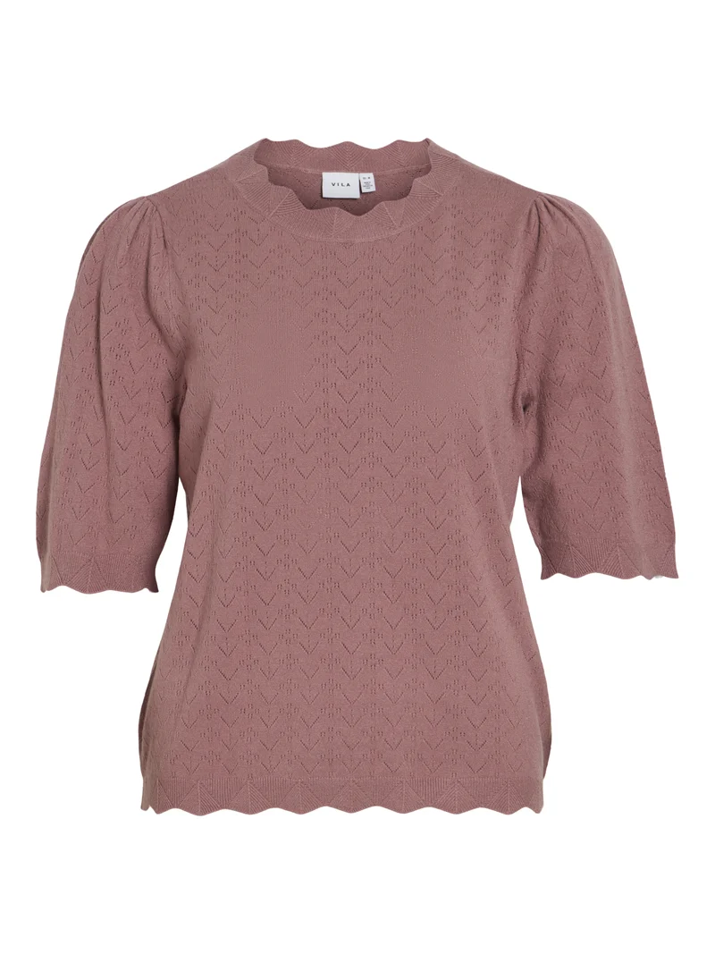 VIEMI Strick-Shirt mit Halbarm