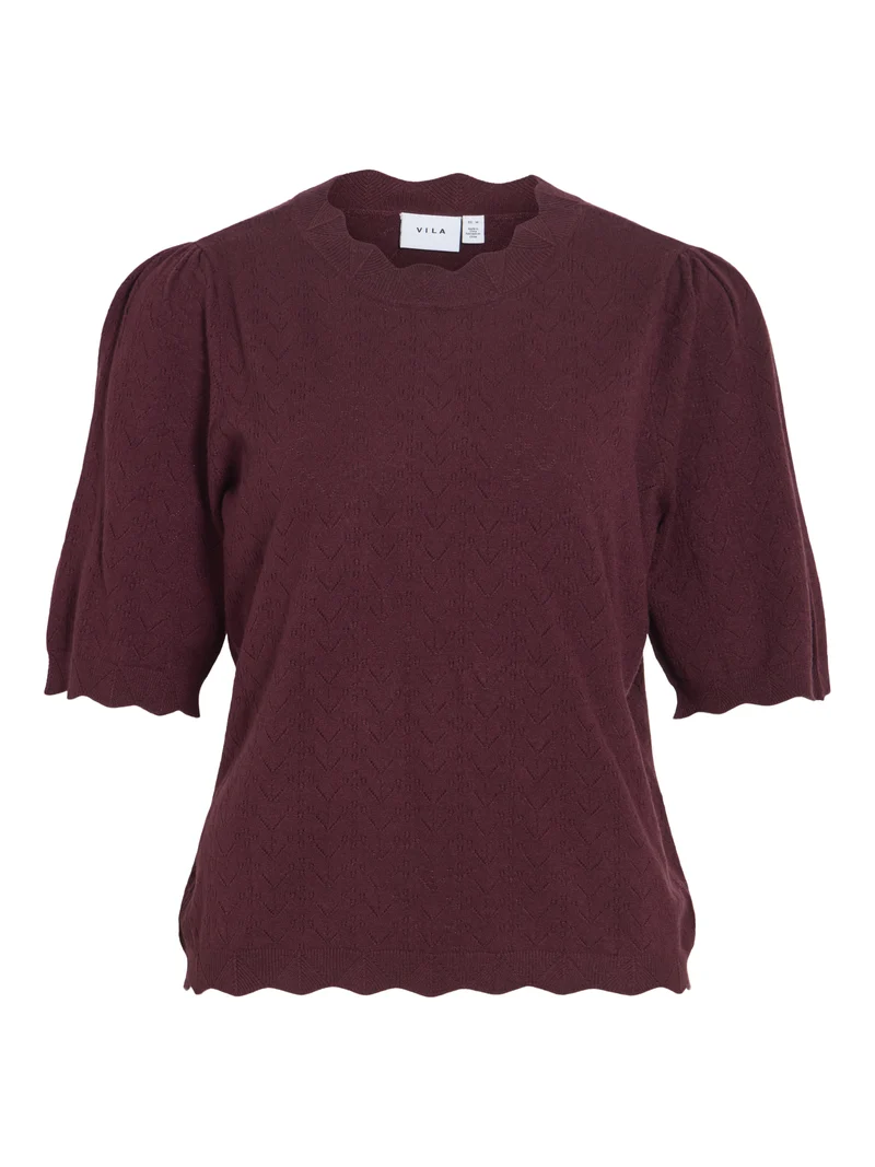 VIEMI Strick-Shirt mit Halbarm