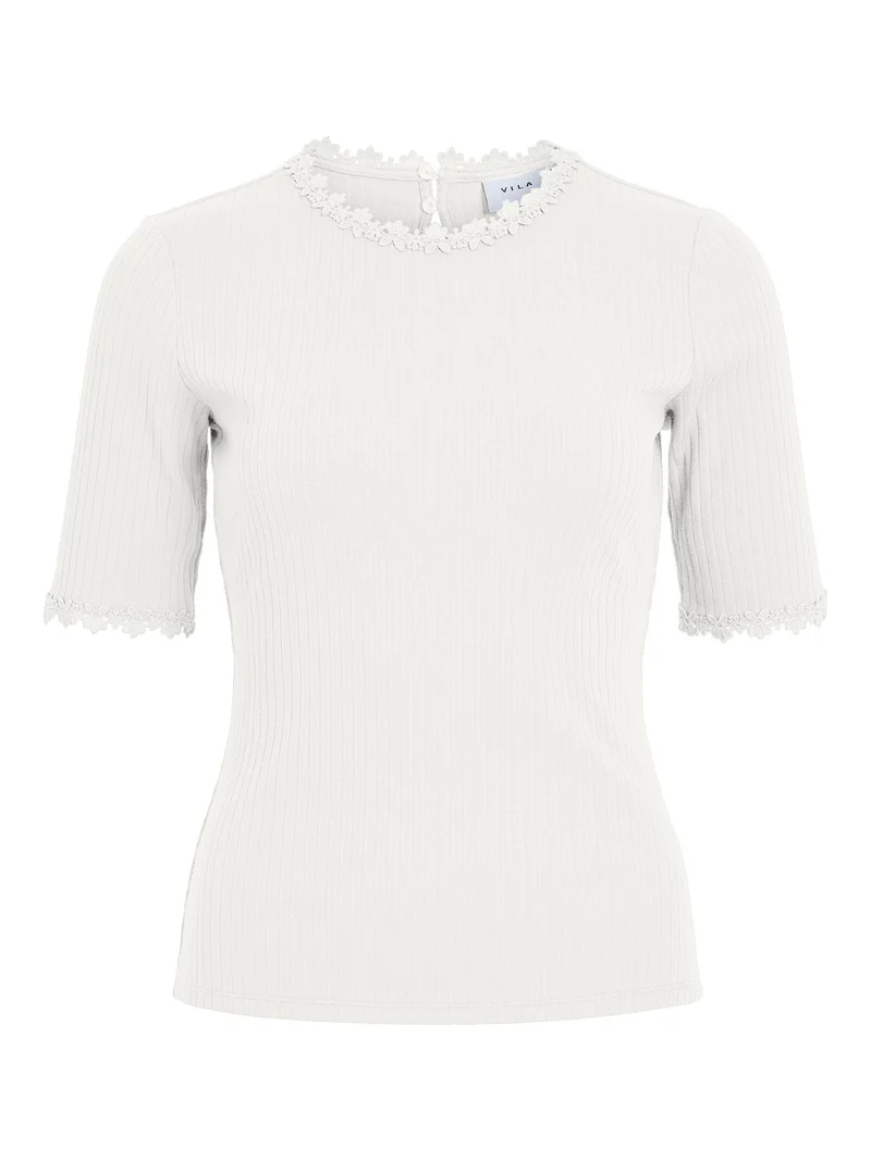 VIBABIA T-Shirt mit Spitzendetail