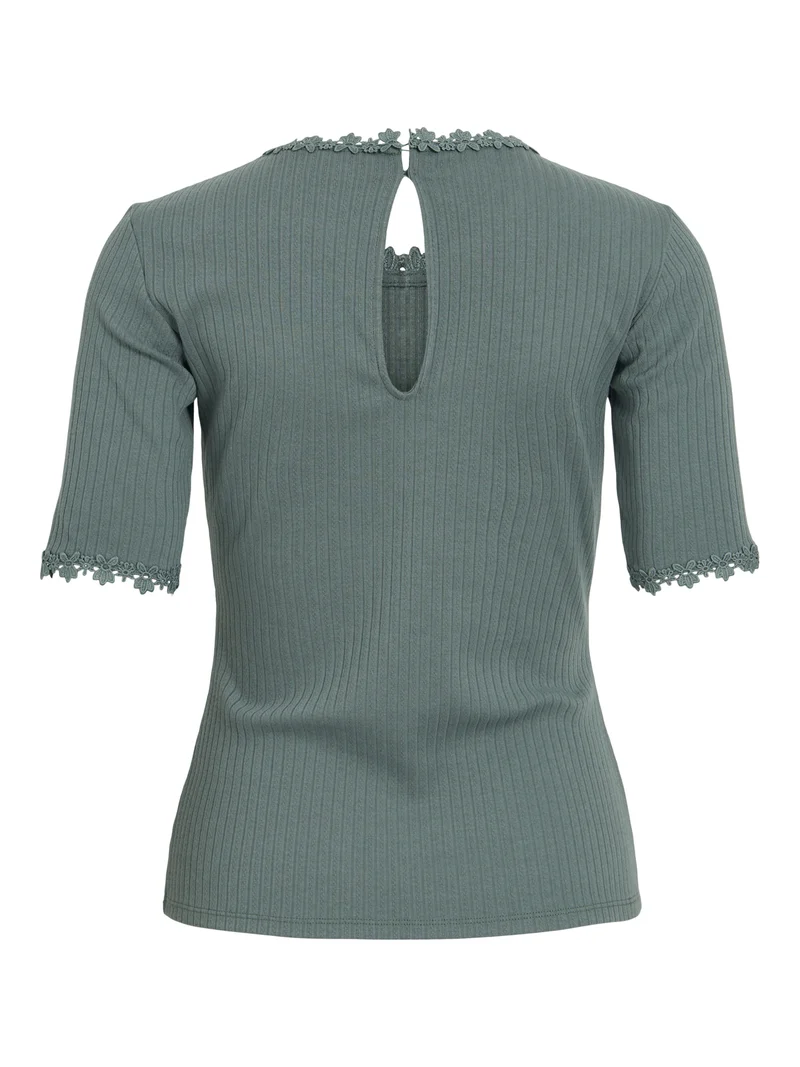 VIBABIA T-Shirt mit Spitzendetail