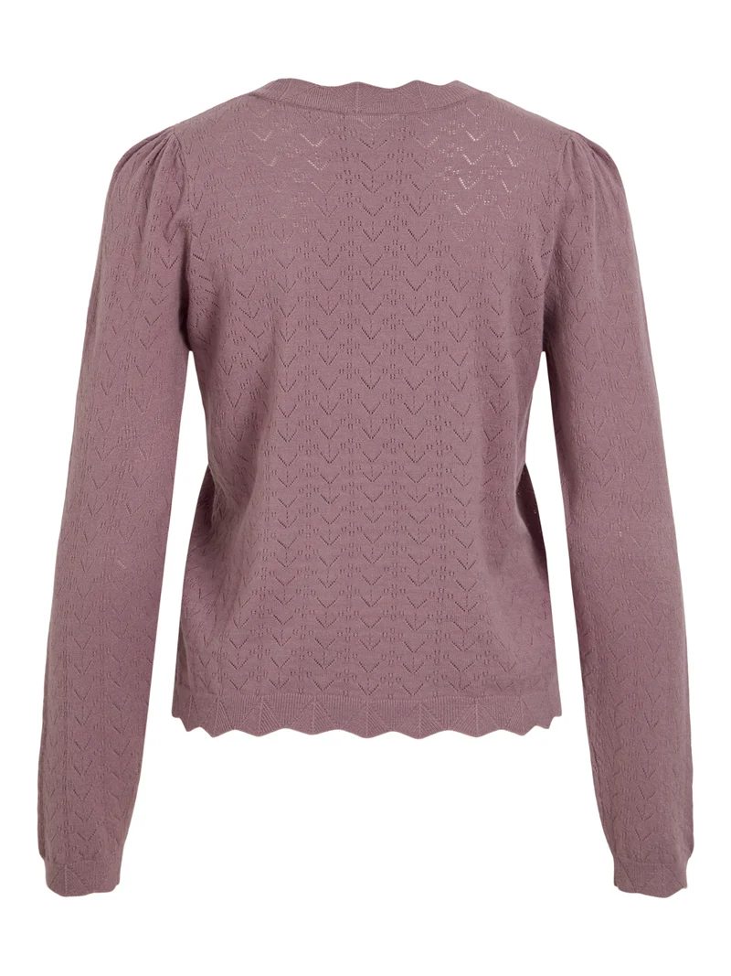 VIFEMI Pointelle Strickpullover