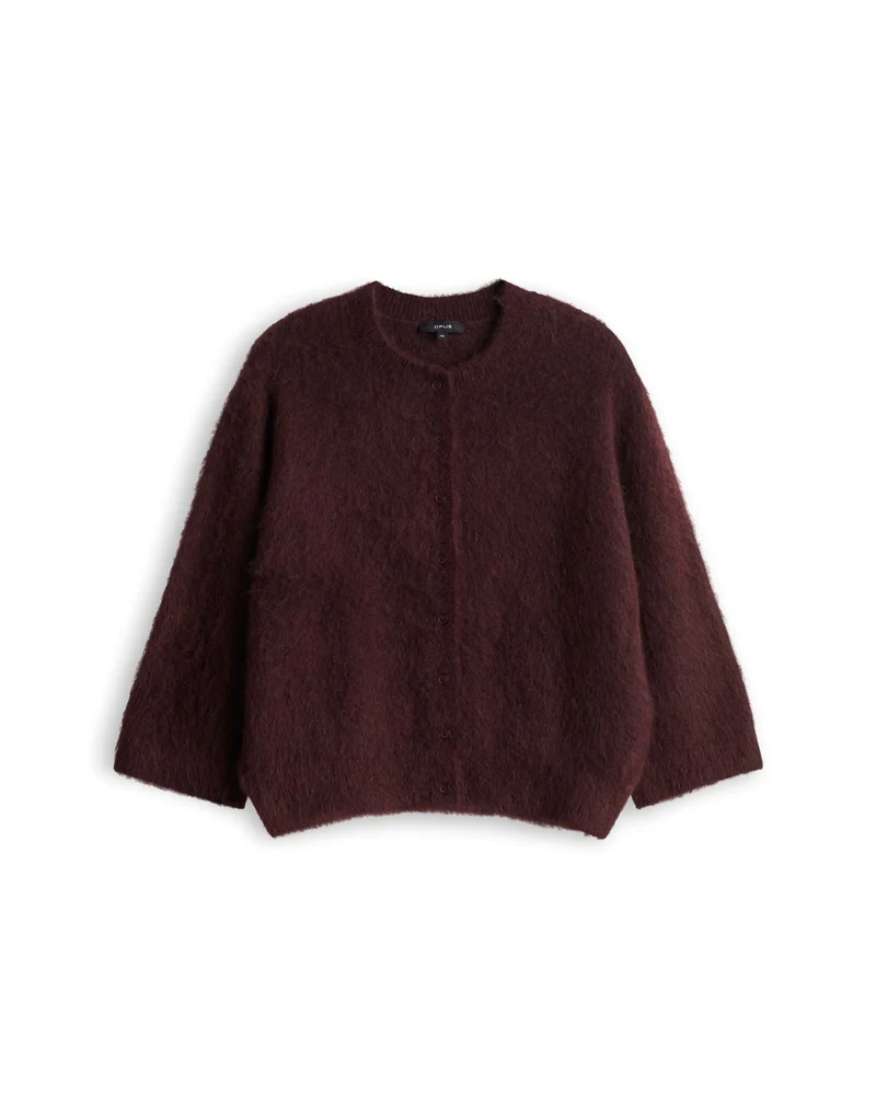 DISILLE Cardigan aus Fuzzy-Effektgarn