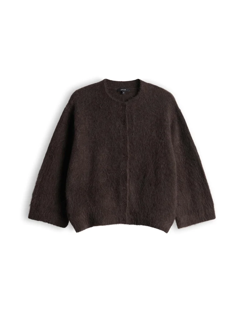 DISILLE Cardigan aus Fuzzy-Effektgarn