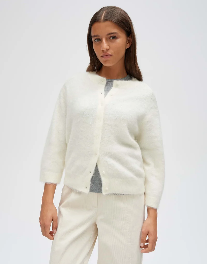 DISILLE Cardigan aus Fuzzy-Effektgarn