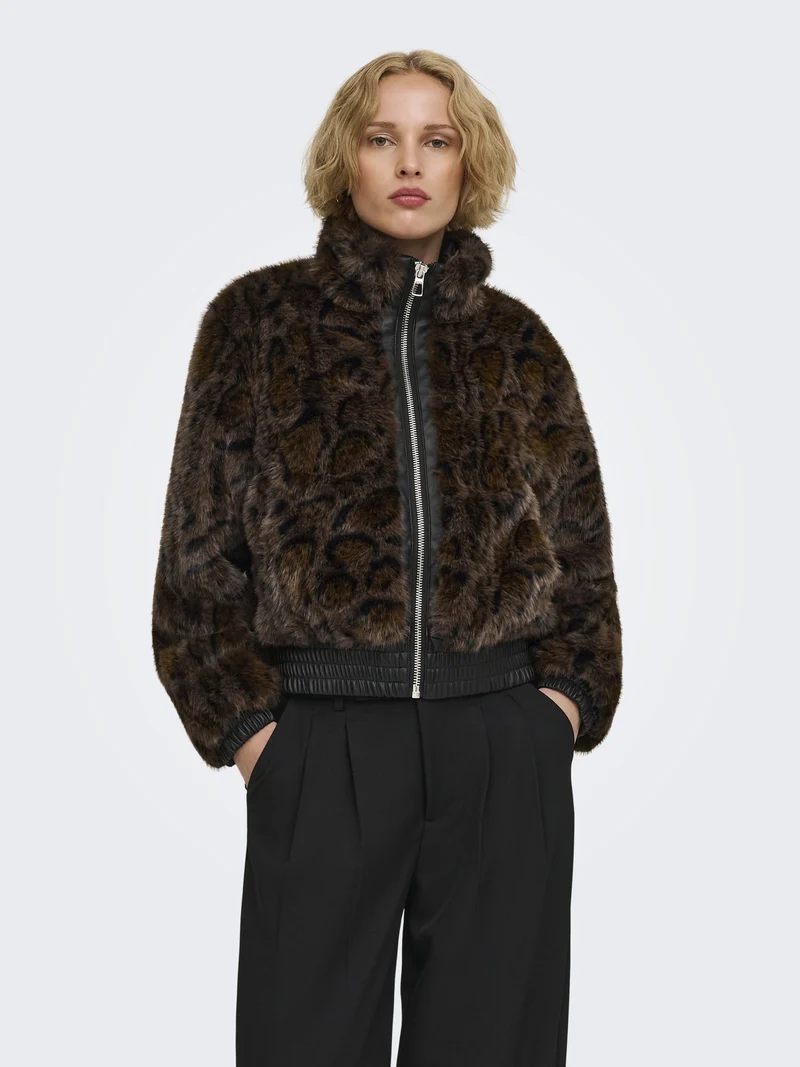 ONLRIKKE Faux Fur Jacke