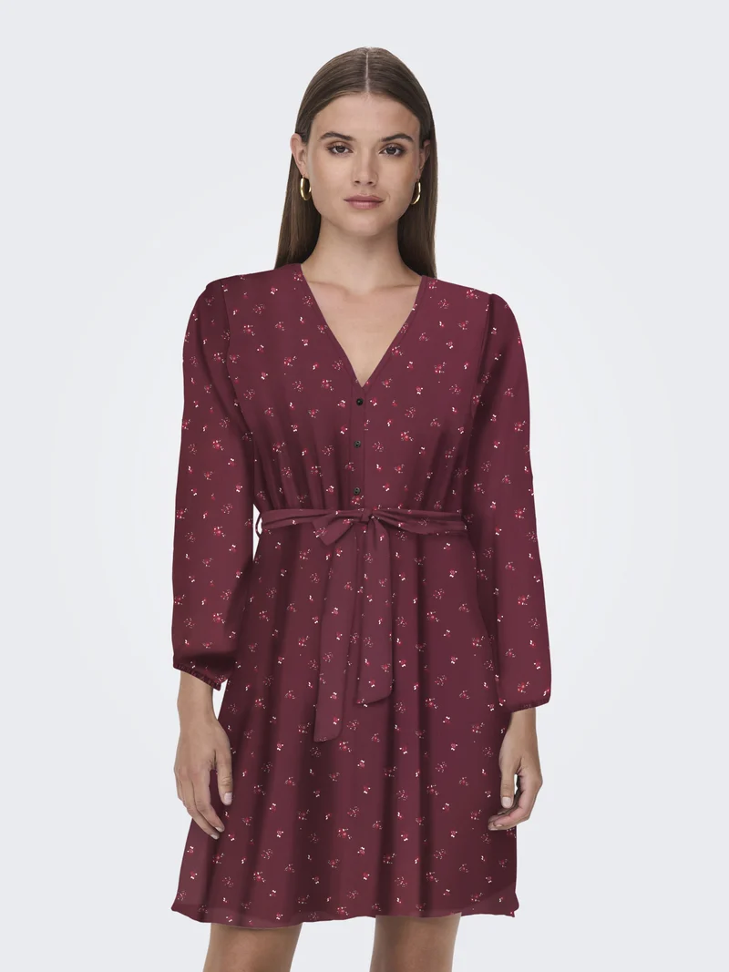 ONLCERA LIFE Kurzes Kleid mit Gürtel