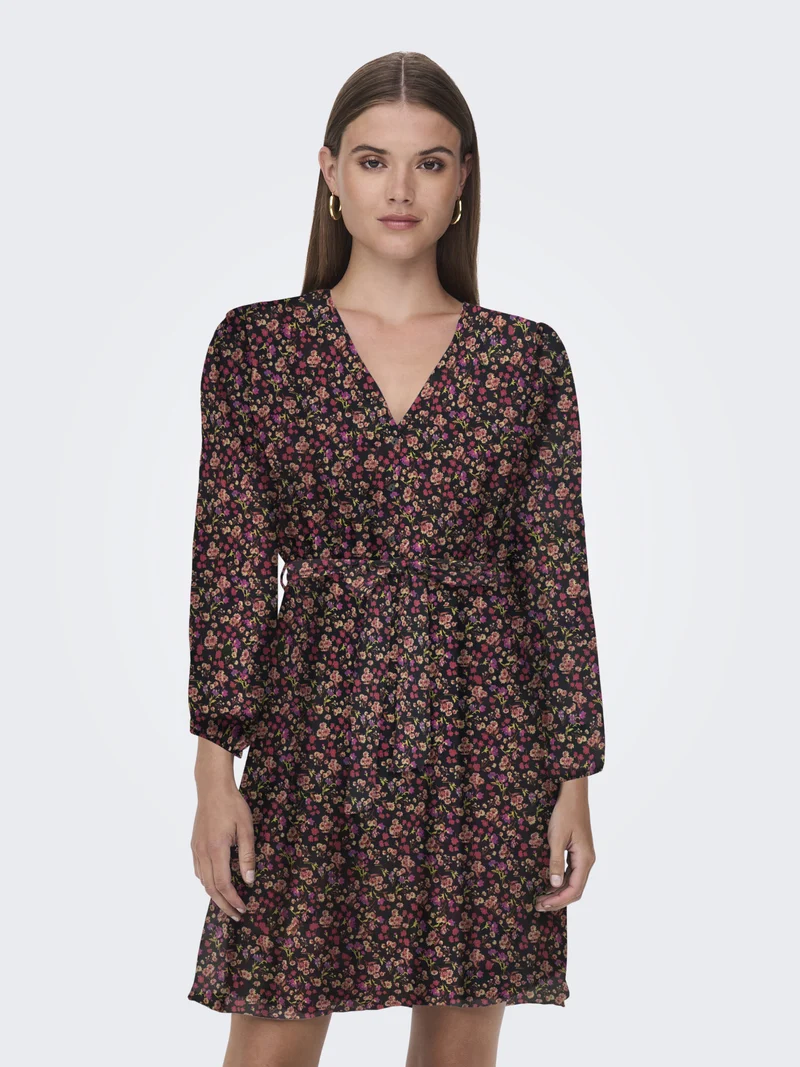 ONLCERA LIFE Kurzes Kleid mit Gürtel