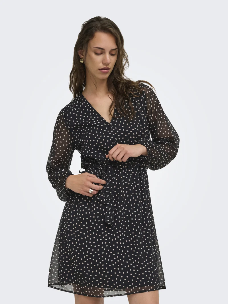 ONLCERA LIFE Kurzes Kleid mit Gürtel