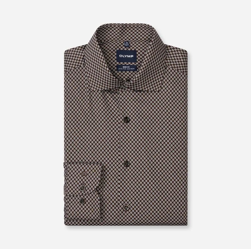 OLYMP Businesshemd mit Royal-Kent-Kragen in Body Fit