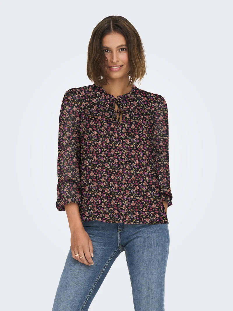 ONLDITSY Print-Bluse mit Keyhole