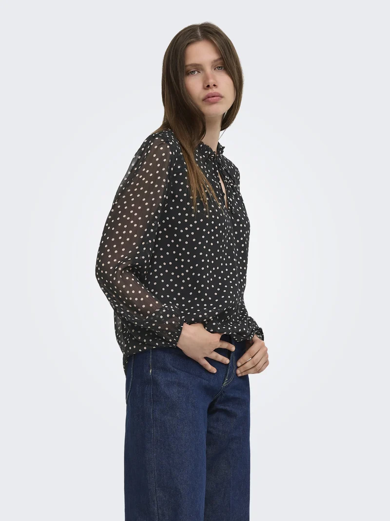 ONLDITSY Print-Bluse mit Keyhole